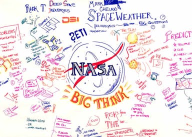 Live Sketching at NASA's Big Think